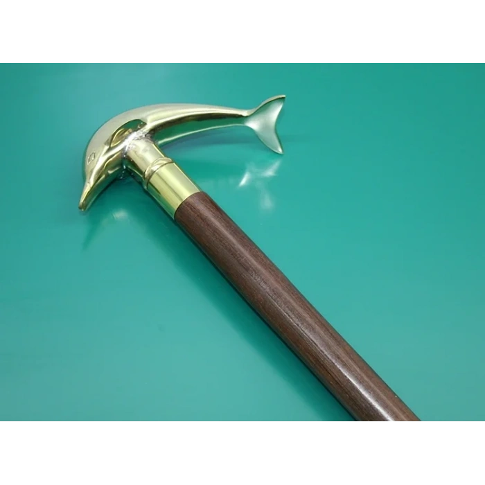 USLUCAN ALIŞVERİŞ Pirinç Yunus Balıklı Baston