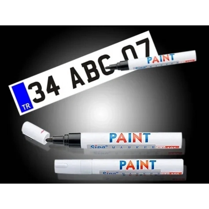 USLUCAN ALIŞVERİŞ Plaka Yazı Kalemi (Siyah)