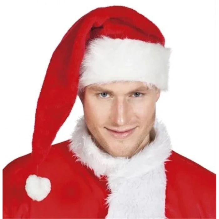 USLUCAN ALIŞVERİŞ Polar Noel Baba Şapkası