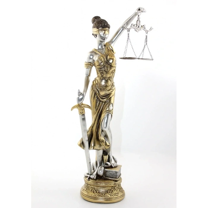 USLUCAN ALIŞVERİŞ Polyester Adalet Figürü  Model 2