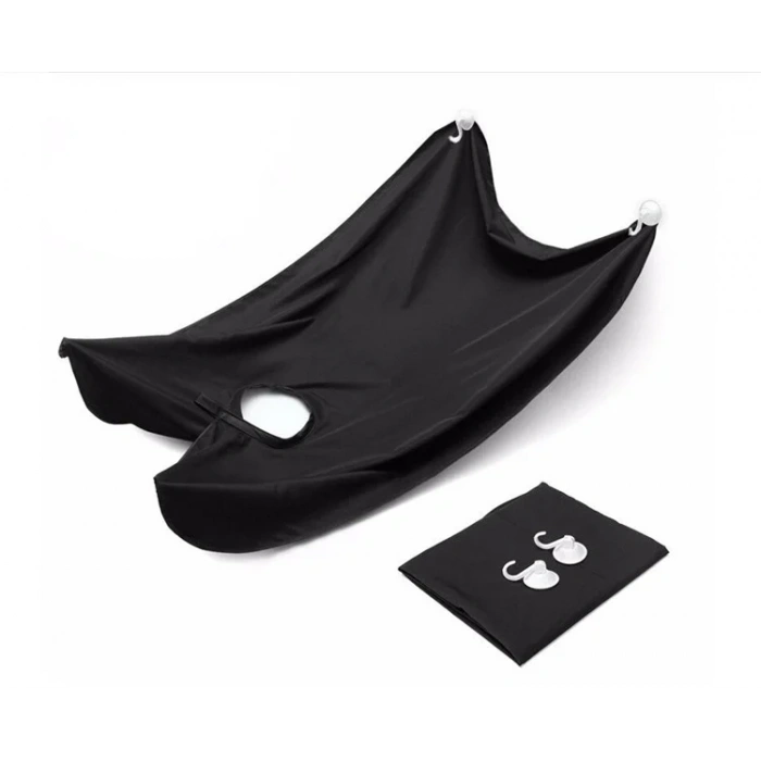 USLUCAN ALIŞVERİŞ Pratik Sakal Kesme Örtüsü - Siyah