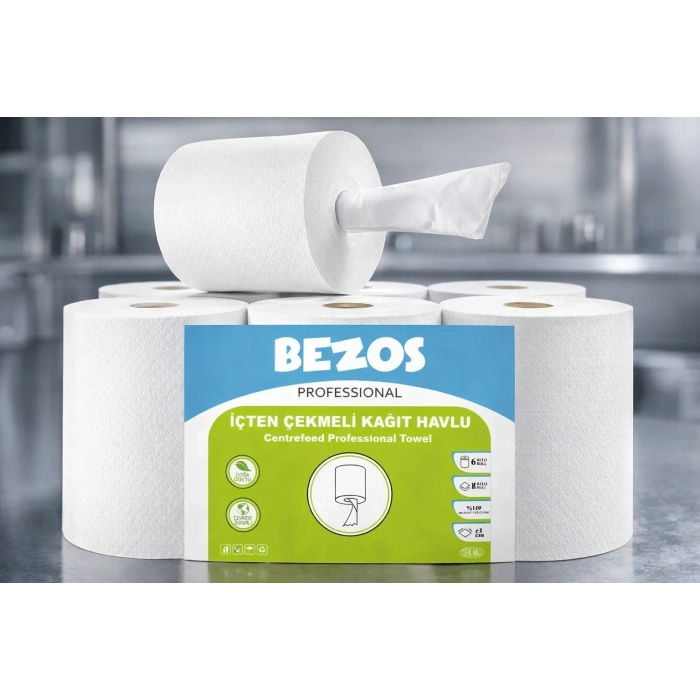 USLUCAN ALIŞVERİŞ Professional İçten Çekmeli Kağıt Havlu 3 Koli | 18 Rulo | Endüstriyel Kullanım