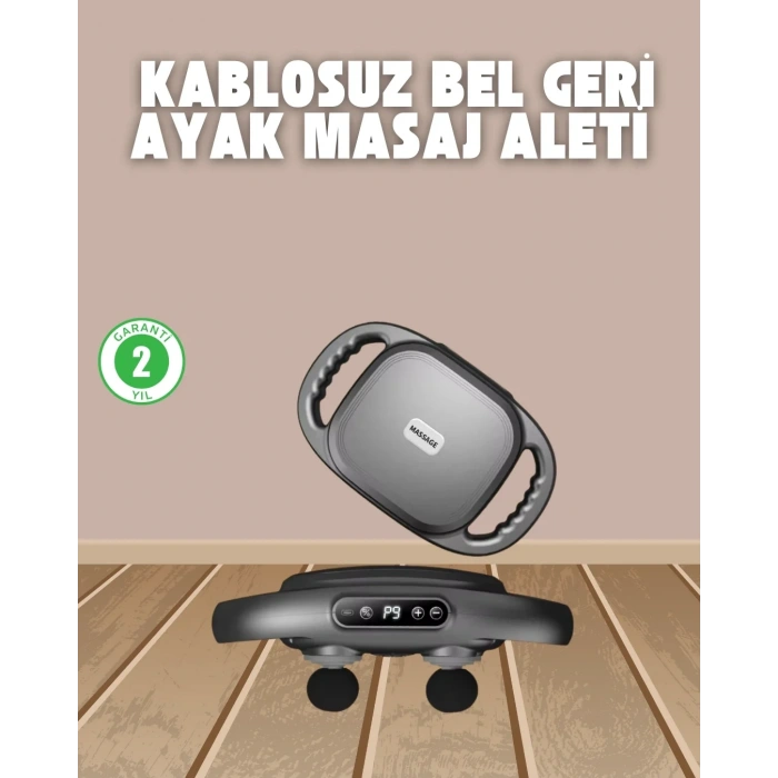 USLUCAN ALIŞVERİŞ Profesyonel 6 Başlıklı Şarjlı Masaj Tabancası 2000 mAh Güçlü Performans