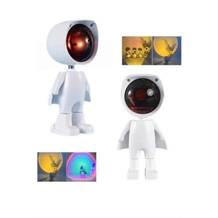 USLUCAN ALIŞVERİŞ Projektör Atmosfer Işık Lambası Projektör Güneş Lambası Masa Lambası