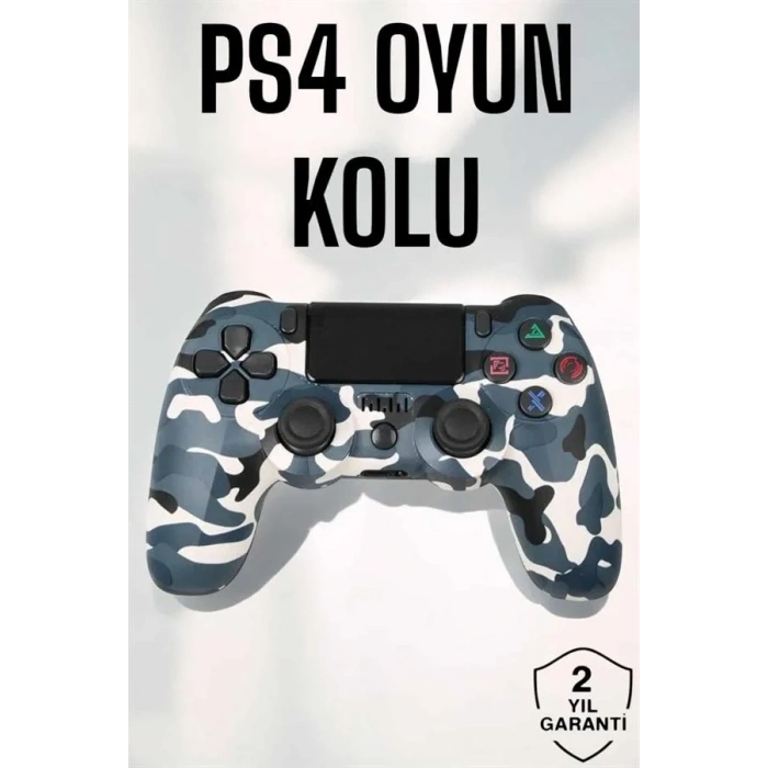 USLUCAN ALIŞVERİŞ PS4 Oyun Kolu Kamuflaj Desenli Joystick