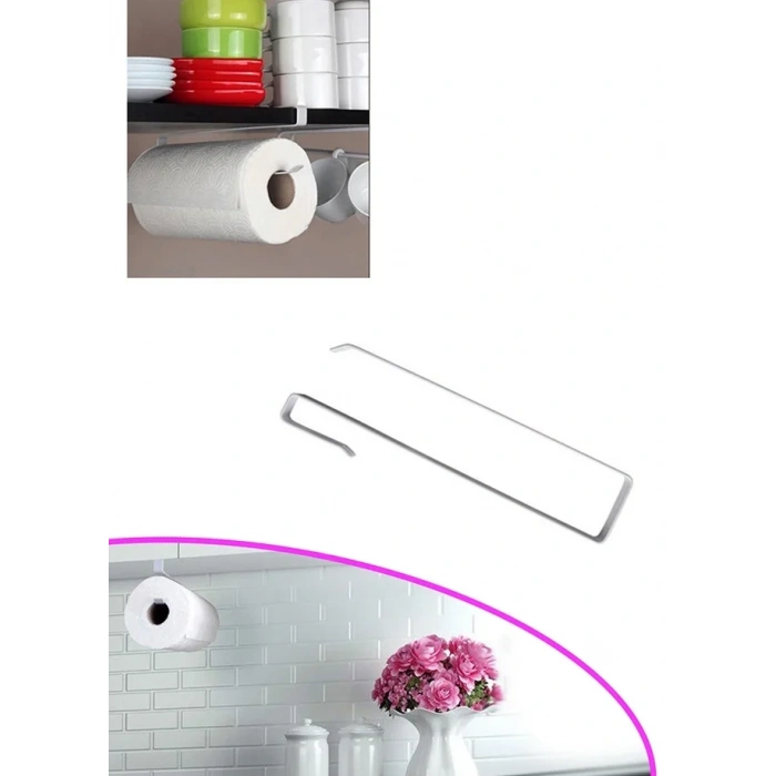 USLUCAN ALIŞVERİŞ Raf Altı Kağıt Havlu Askılığı