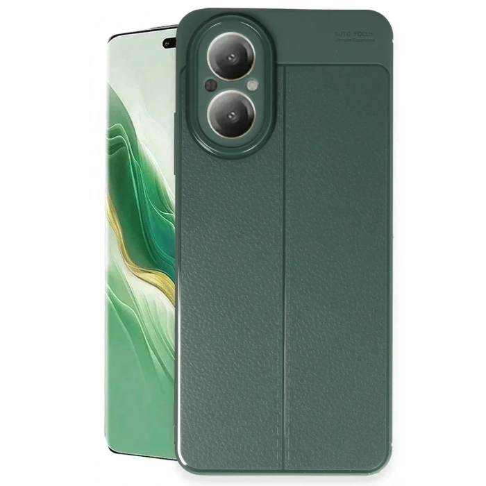 USLUCAN ALIŞVERİŞ Realme 12 Lite Kılıf Auto Focus Kapak - Koyu Yeşil