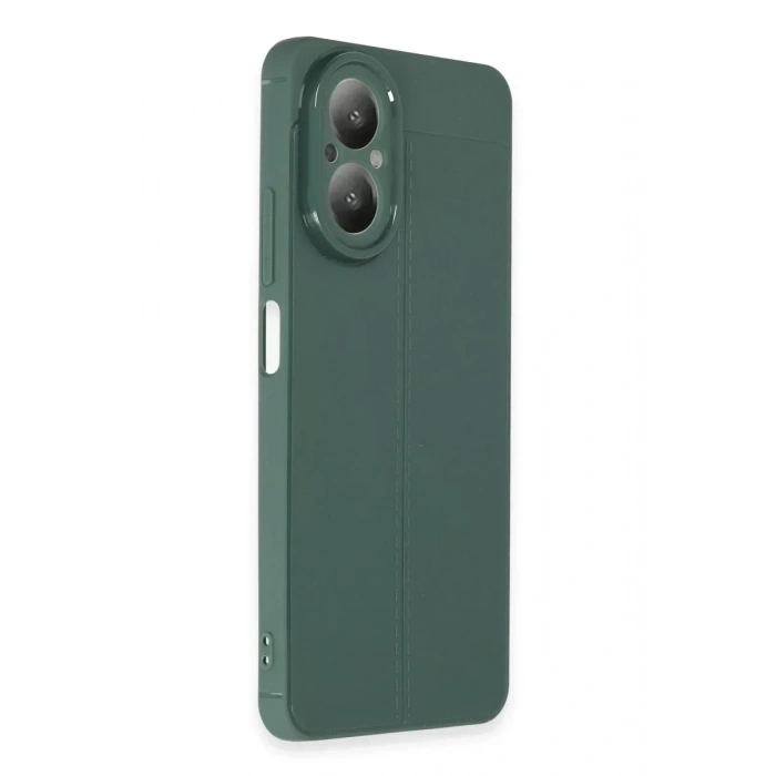 USLUCAN ALIŞVERİŞ Realme 12 Lite Kılıf Auto Focus Kapak - Koyu Yeşil