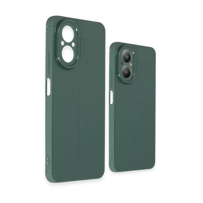 USLUCAN ALIŞVERİŞ Realme 12 Lite Kılıf Auto Focus Kapak - Koyu Yeşil