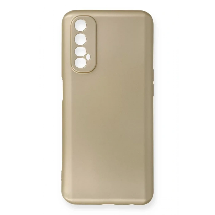 USLUCAN ALIŞVERİŞ Realme 7 Kılıf First Silikon - Gold