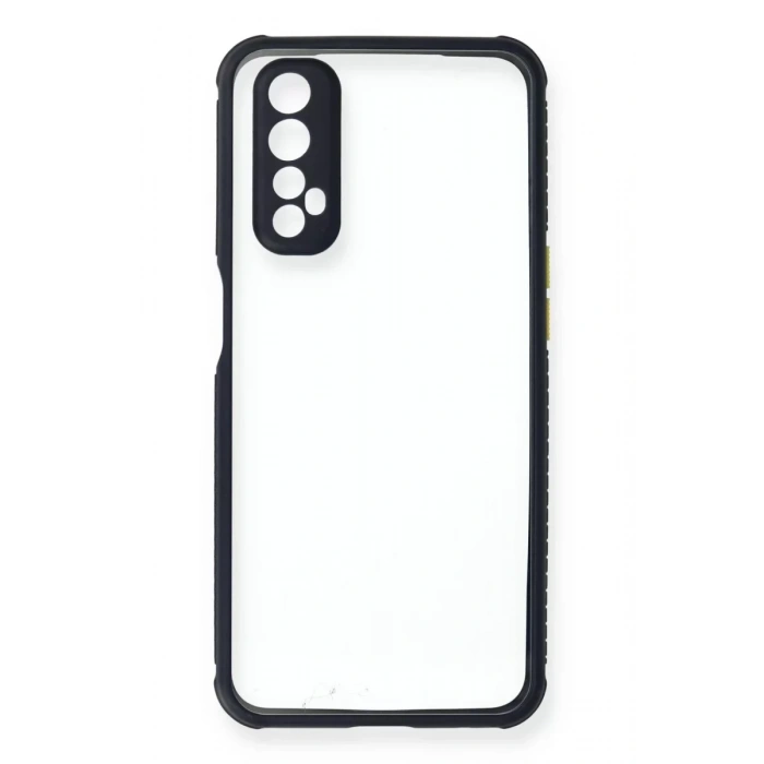 USLUCAN ALIŞVERİŞ Realme 7 Kılıf Miami Şeffaf Silikon - Lacivert