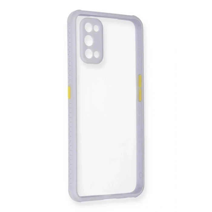 USLUCAN ALIŞVERİŞ Realme 7 Pro Kılıf Miami Şeffaf Silikon - Lila