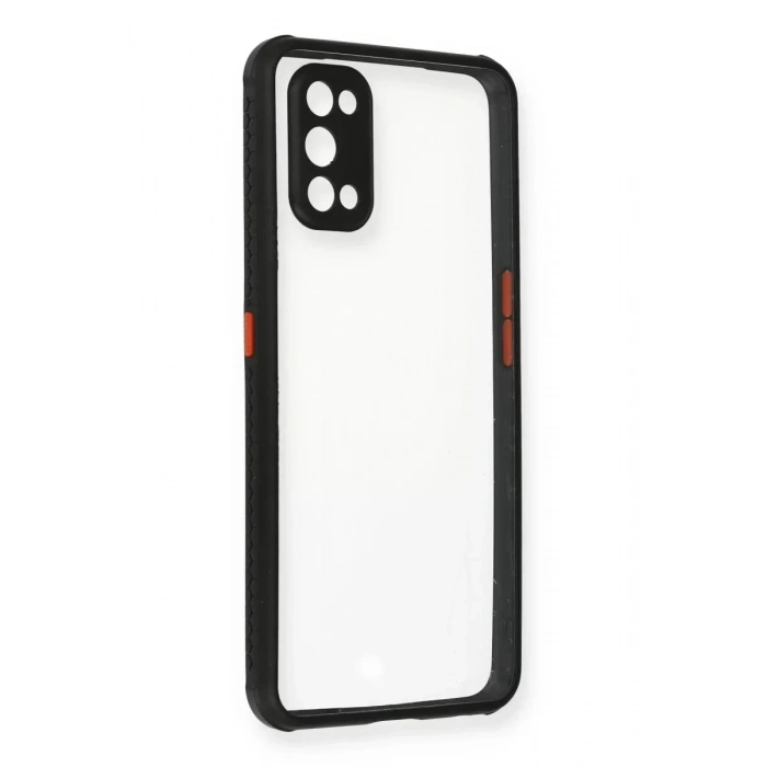 USLUCAN ALIŞVERİŞ Realme 7 Pro Kılıf Miami Şeffaf Silikon - Siyah