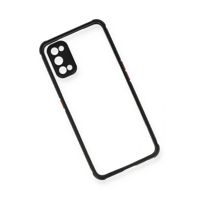USLUCAN ALIŞVERİŞ Realme 7 Pro Kılıf Miami Şeffaf Silikon - Siyah