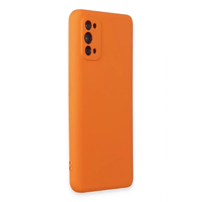 USLUCAN ALIŞVERİŞ Realme 7 Pro Kılıf Nano içi Kadife Silikon - Turuncu