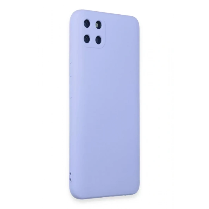 USLUCAN ALIŞVERİŞ Realme C11 Kılıf Nano içi Kadife Silikon - Lila