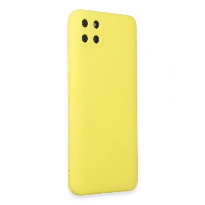 USLUCAN ALIŞVERİŞ Realme C11 Kılıf Nano içi Kadife Silikon - Sarı