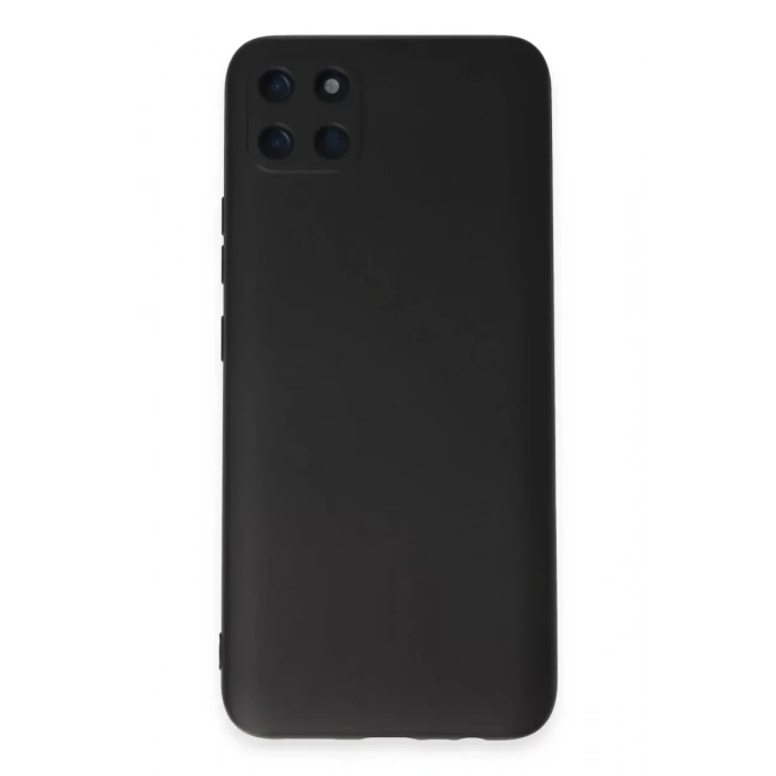USLUCAN ALIŞVERİŞ Realme C11 Kılıf Nano içi Kadife Silikon - Siyah