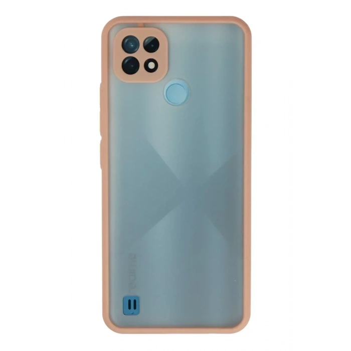 USLUCAN ALIŞVERİŞ Realme C21 Kılıf Montreal Silikon Kapak - Pembe