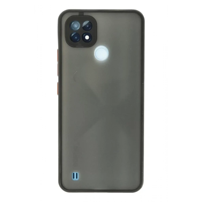 USLUCAN ALIŞVERİŞ Realme C21 Kılıf Montreal Silikon Kapak - Siyah