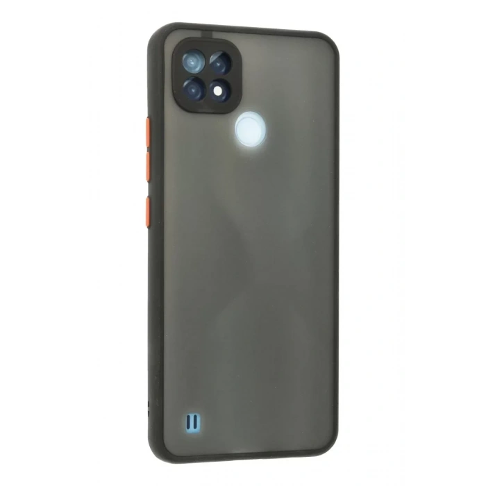 USLUCAN ALIŞVERİŞ Realme C21 Kılıf Montreal Silikon Kapak - Siyah