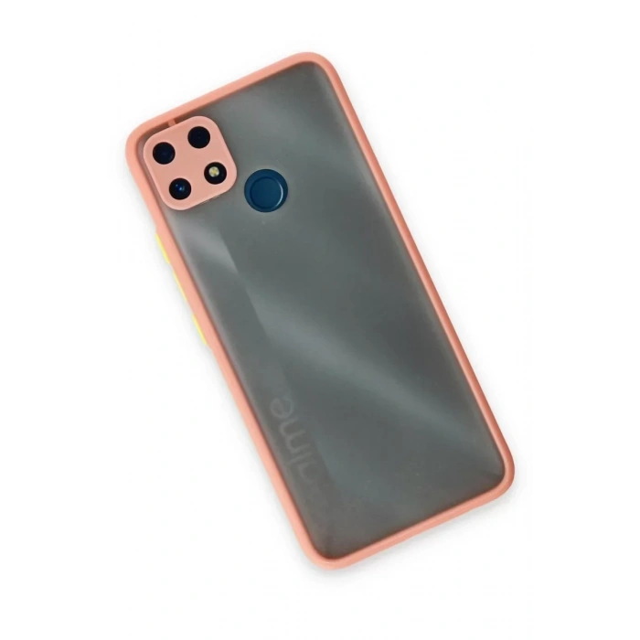 USLUCAN ALIŞVERİŞ Realme C25 Kılıf Montreal Silikon Kapak - Pembe