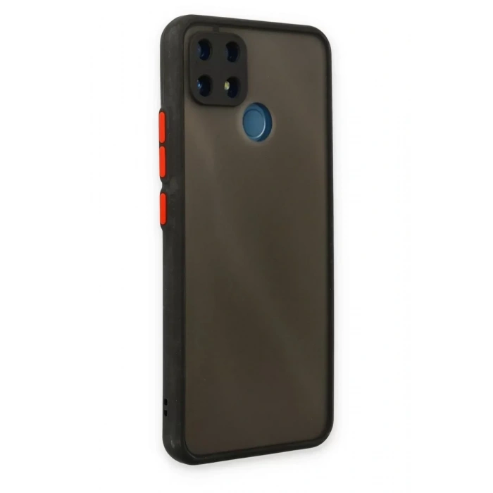 USLUCAN ALIŞVERİŞ Realme C25 Kılıf Montreal Silikon Kapak - Siyah