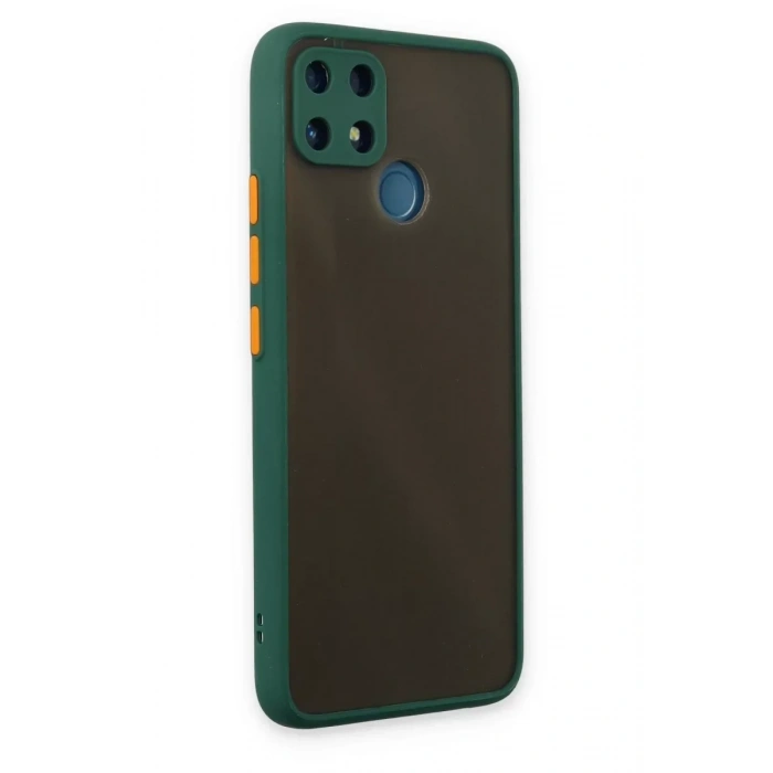 USLUCAN ALIŞVERİŞ Realme C25 Kılıf Montreal Silikon Kapak - Yeşil