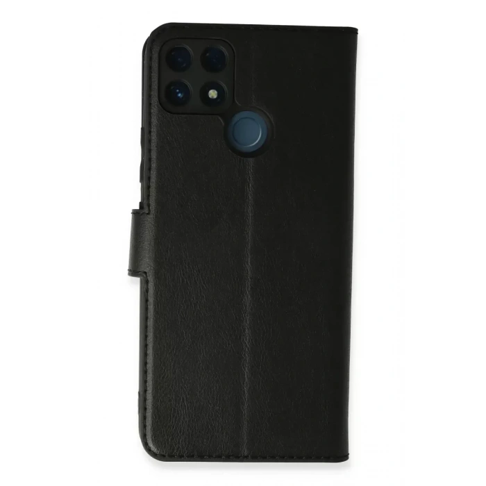 USLUCAN ALIŞVERİŞ Realme C25 Kılıf Trend S Plus Kapaklı Kılıf - Siyah