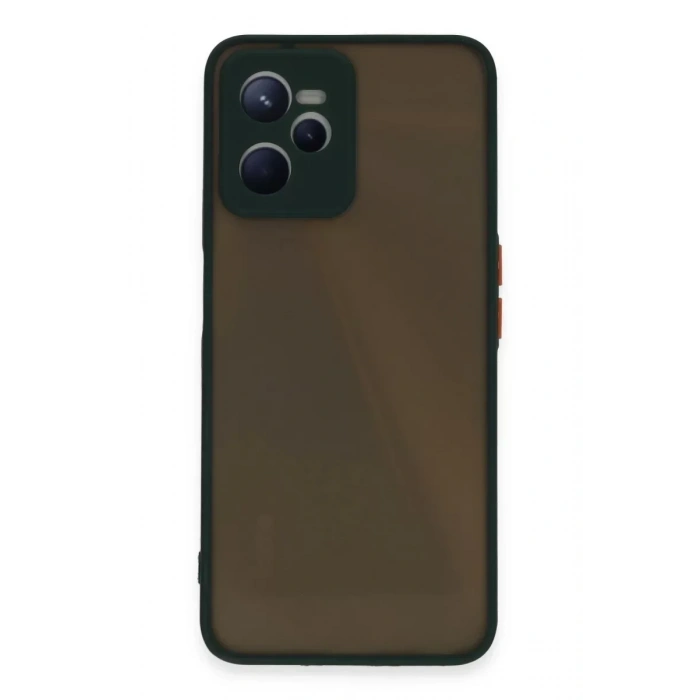 USLUCAN ALIŞVERİŞ Realme C35 Kılıf Montreal Silikon Kapak - Yeşil