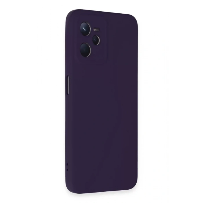 USLUCAN ALIŞVERİŞ Realme C35 Kılıf Nano içi Kadife Silikon - Mor