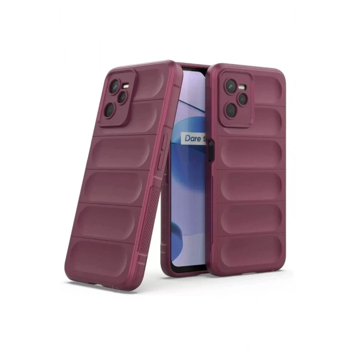 USLUCAN ALIŞVERİŞ Realme C35 Kılıf Optimum Silikon - Bordo