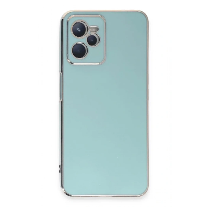 USLUCAN ALIŞVERİŞ Realme C35 Kılıf Volet Silikon - Açık Yeşil