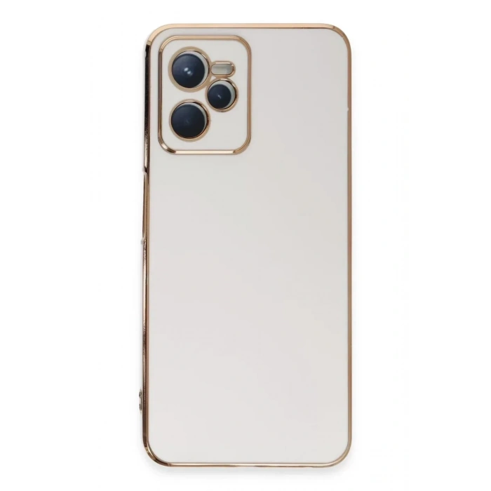 USLUCAN ALIŞVERİŞ Realme C35 Kılıf Volet Silikon - Beyaz