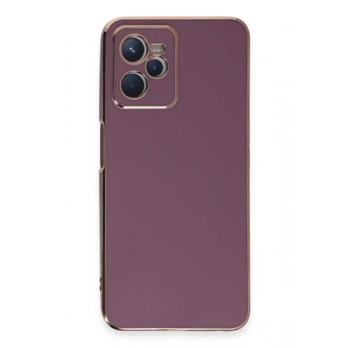 USLUCAN ALIŞVERİŞ Realme C35 Kılıf Volet Silikon - Mor