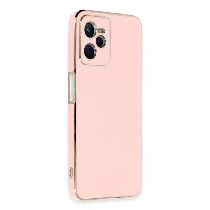 USLUCAN ALIŞVERİŞ Realme C35 Kılıf Volet Silikon - Pembe