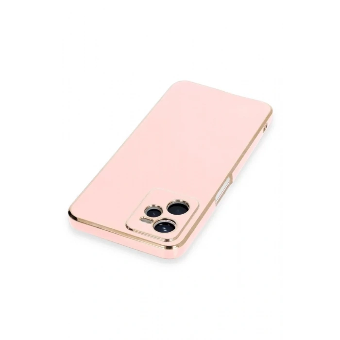 USLUCAN ALIŞVERİŞ Realme C35 Kılıf Volet Silikon - Pembe