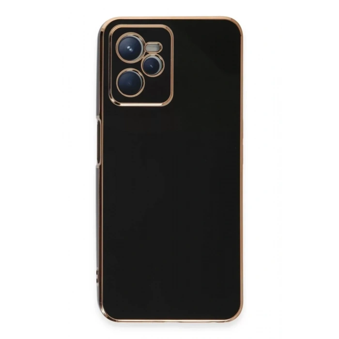 USLUCAN ALIŞVERİŞ Realme C35 Kılıf Volet Silikon - Siyah