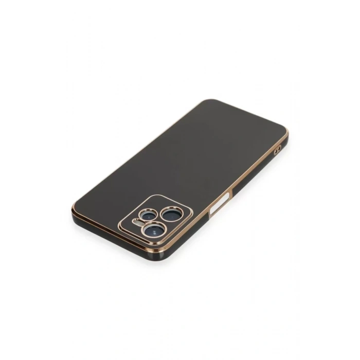USLUCAN ALIŞVERİŞ Realme C35 Kılıf Volet Silikon - Siyah
