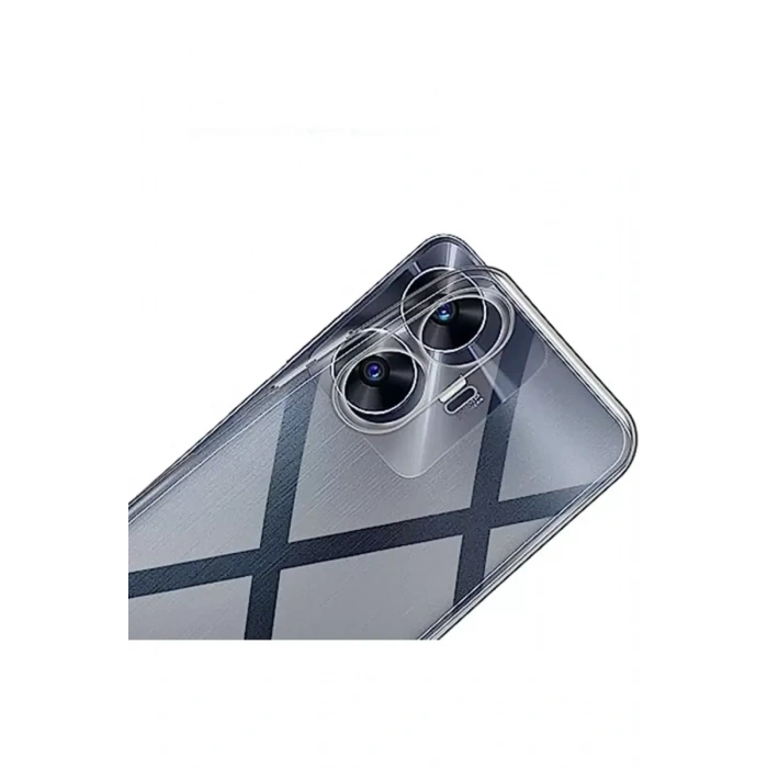 USLUCAN ALIŞVERİŞ Realme C55 Kılıf Lüx Şeffaf Silikon