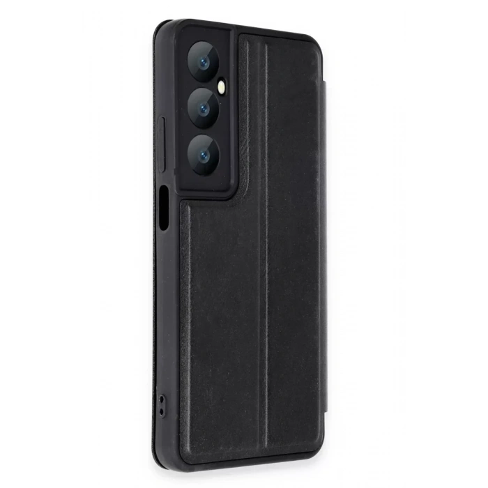 USLUCAN ALIŞVERİŞ Realme C65 Kılıf Flip Cover - Siyah