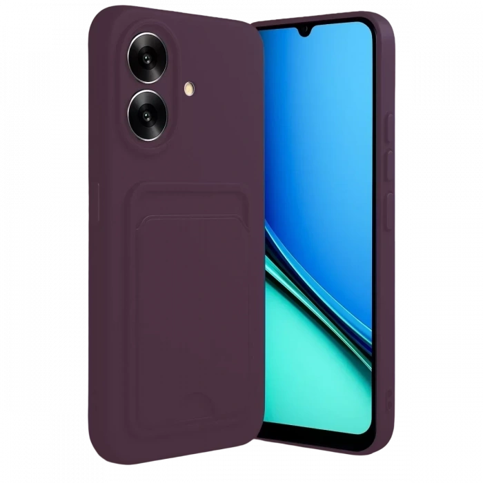 USLUCAN ALIŞVERİŞ Realme Note 60 Kelvin Kartvizitli Silikon - Derin Mor