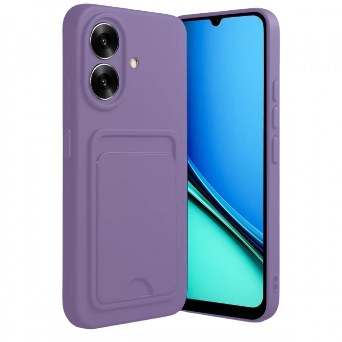 USLUCAN ALIŞVERİŞ Realme Note 60 Kelvin Kartvizitli Silikon - Lila