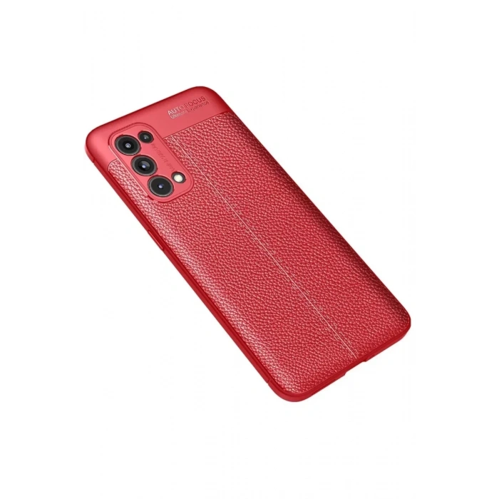 USLUCAN ALIŞVERİŞ Reno 5 Pro Kılıf Auto Focus Kapak - Kırmızı