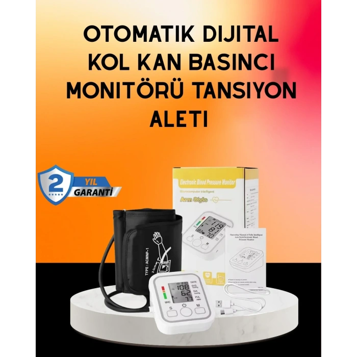 USLUCAN ALIŞVERİŞ Ritmi Tespit Özellikli Dijital Tansiyon Aleti