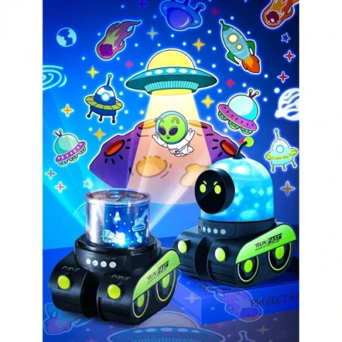 USLUCAN ALIŞVERİŞ Robot Tasarımlı Projektör Gece Lambası