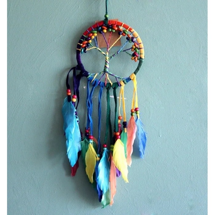 USLUCAN ALIŞVERİŞ Rüya Kapanı Dream Catcher Hayat Ağacı Model 4