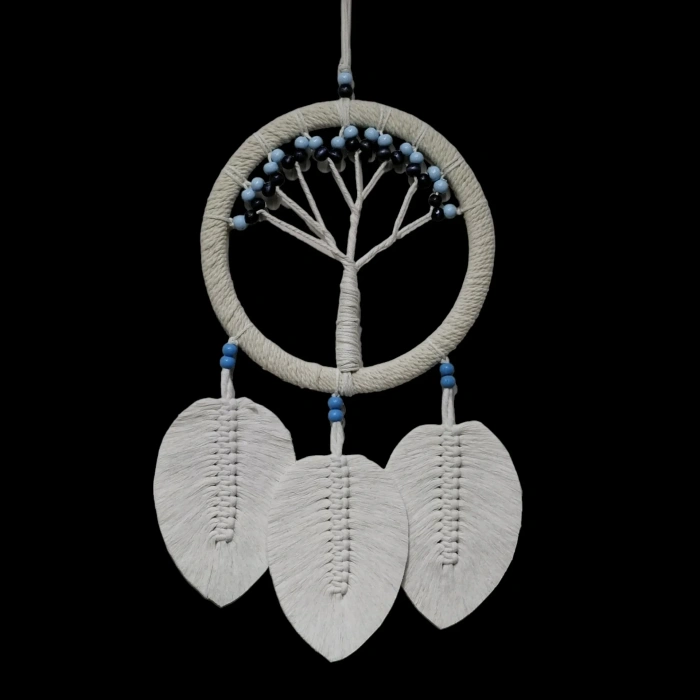 USLUCAN ALIŞVERİŞ Rüya Kovan Hayat Ağacı Dream Catcher Ekru