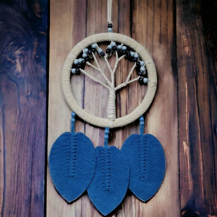 USLUCAN ALIŞVERİŞ Rüya Kovan Hayat Ağacı Dream Catcher Mavi