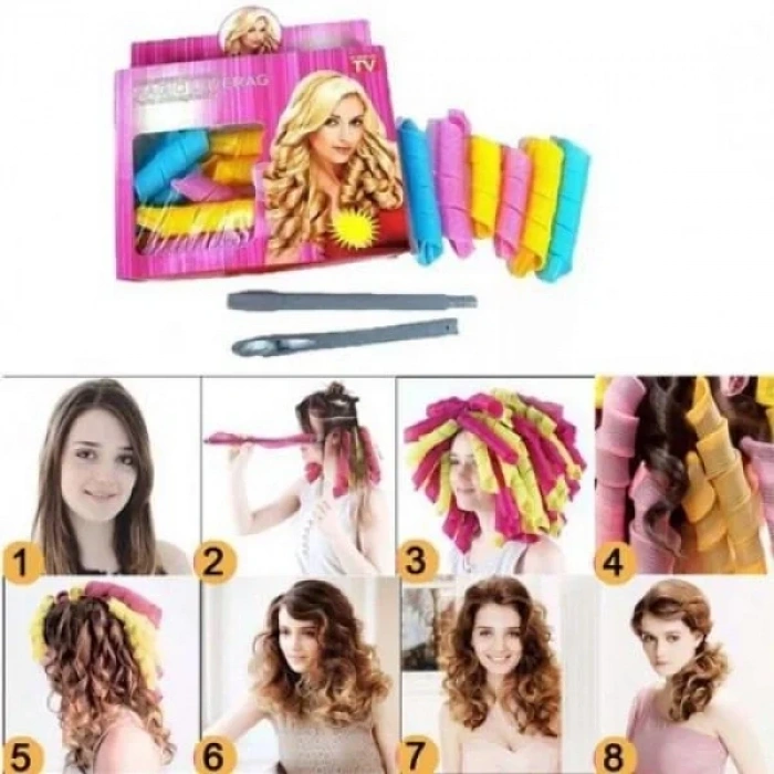 USLUCAN ALIŞVERİŞ Saç Bigudisi 18 Adet - Magic Leverage